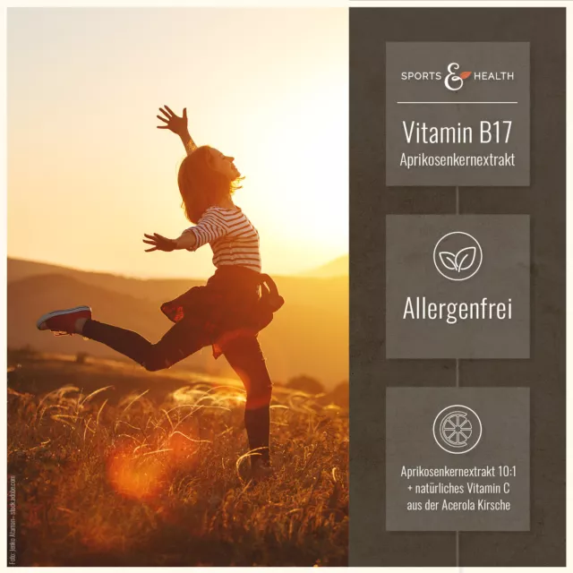 Vitamin B17 Aprikosenkernextrakt - Vegan - 120 Kapseln 3