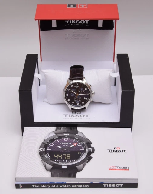 TISSOT OROLOGIO T-SPORT CHRONO XL UOMO ACCIAIO GRIGIO TESSUTO VERDE  T116.617.37.267. 県内公立高校入試