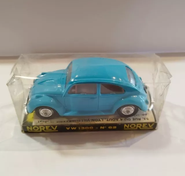 NOREV 62 Volkswagen 1300 Boite origine Coccinelle Cox Bleue Ciel Voiture Jouet