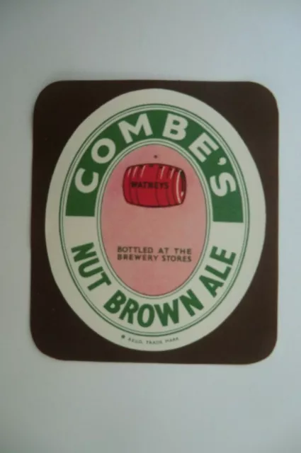 Mint Combe's Nut Brown Ale Brewery Beer Bottle Label