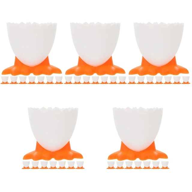 Piede deposizione uova stencil per bambini supporto spugna trucco arancione Pp
