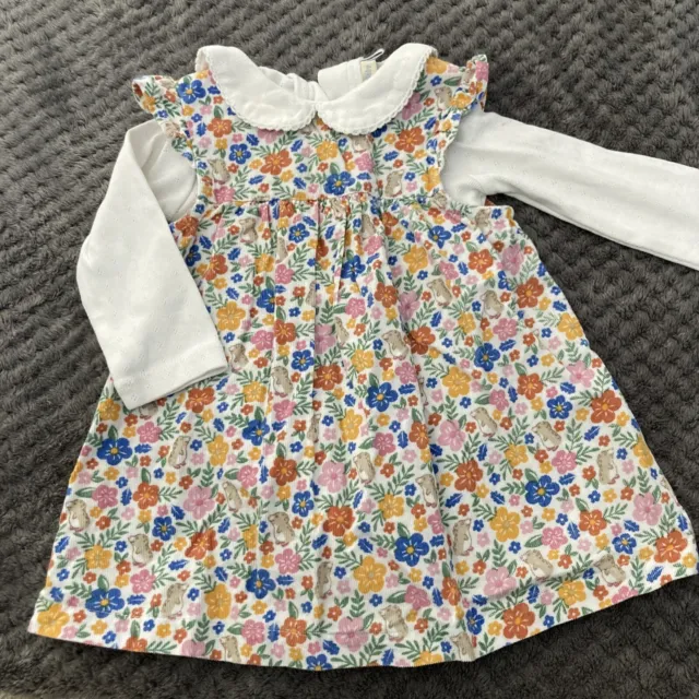 jojo maman bebe Fine Cord Dress And Top Age 3/6 Months