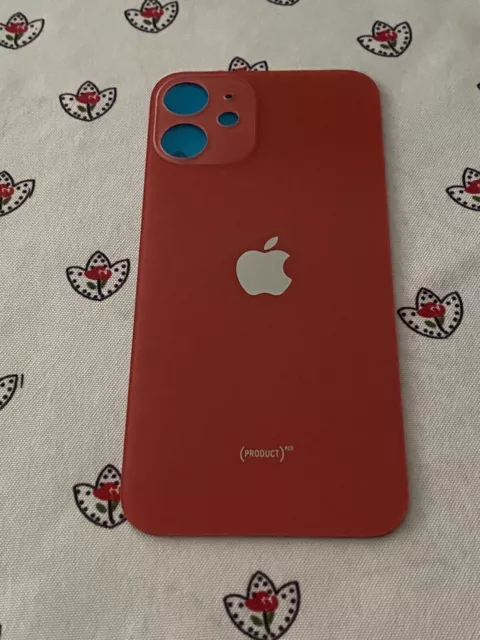 Vitre arrière iPhone 13 Rouge (large hole)