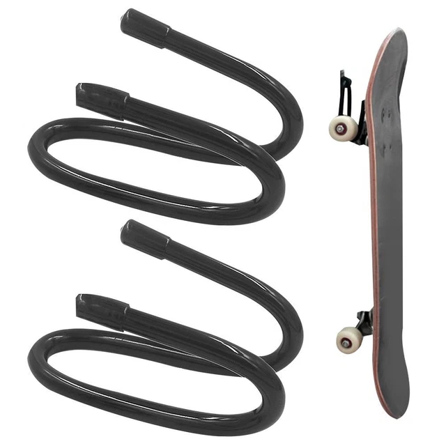 Support Mural Skateboard - 2 Crochets ABS Pour Ranger & Exposer Ta Planche - Installation Facile