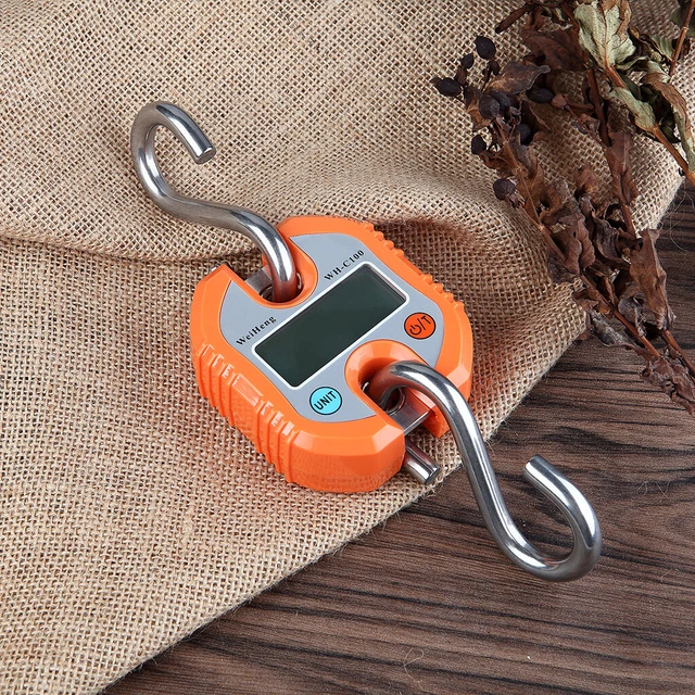 Portable 150kg/50g LCD Digital Parcel Hanging Baggage Electronic Hook Scale