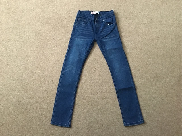 Jeans blu Levi's 510 Skinny Fit per bambini taglia 10 anni NUOVI DIFETTI