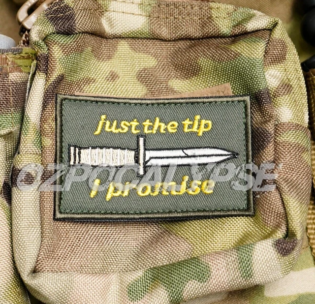 Just The Tip I Promise Dagger Patch - commando tactical military sas cdo special