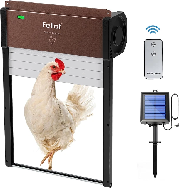 AUTOMATIC CHICKEN COOP Door, Solar Powered Chicken Coop Door Opener