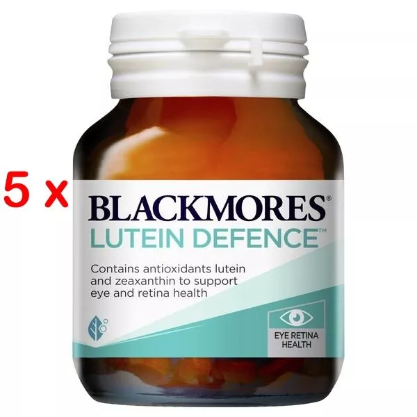 BEST PRICE!BULK BUY! 5 x BLACKMORES LUTEIN DEFENCE 60 TABLETS EYE HEALTH