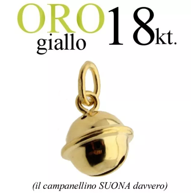 ciondolo CHIAMA ANGELI CAMPANELLA oro GIALLO 18kt. 750/1000 nascita gravidanza