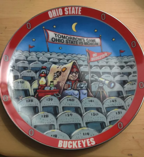 Ohio State Buckeyes OSU FOOTBALL  Plate Camp Out by Gary Patterson