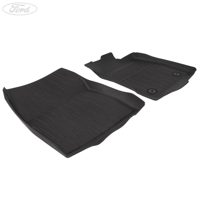 GENUINE FORD FIESTA Mk8 Puma Mk2 Front Rubber Floor Mat Black Less Logo