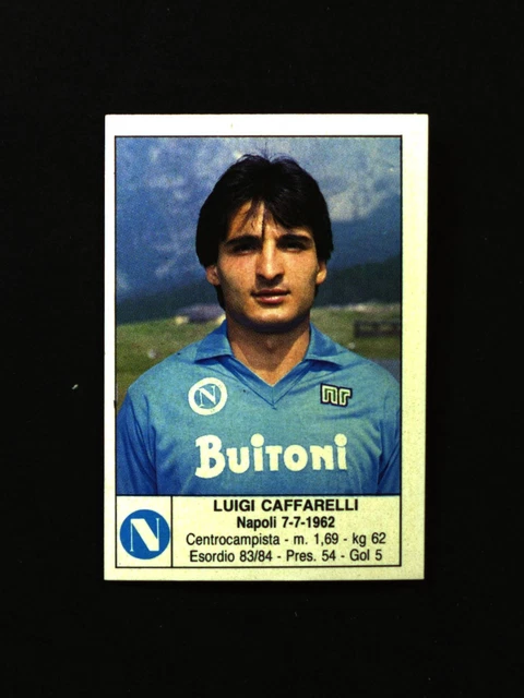 DIEGO MARADONA NAPOLI # 135 CALCIATORI 1985/86 EDIS FIGURINE RARE TOPLOADER
