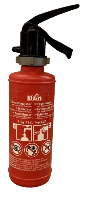 Klein Theo 8940 Fire Fighter Henry Feuerlöscher | Mit 0,5-Liter-Tank und Spritz