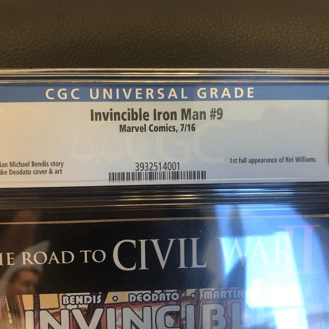 Invincible Iron Man #9 CGC 9.2 - 1st Riri Williams (Ironheart) - 🔥🔥🔥❤️ 3