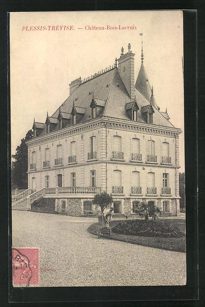 CPA Plessis-Trevise, Chateau-Bois Lacroix 1907