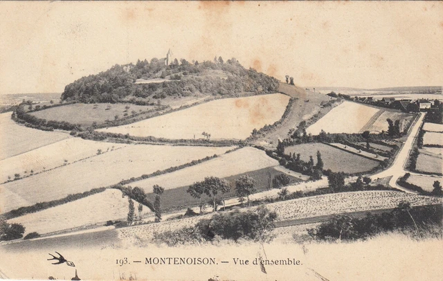 Carte postale ancienne NIEVRE MONTENOISON 193 vue d'ensemble timbrée