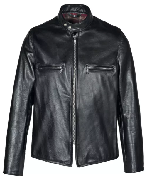 NWT Schott Bros CAF1 Steerhide Leather Perfecto Racer Motorcycle Jacket Size XL