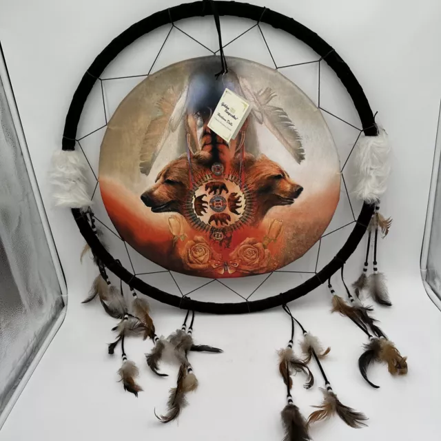 Golden Keepsakes Collection Large Native American Dreamcatcher 24 Inch Diameter