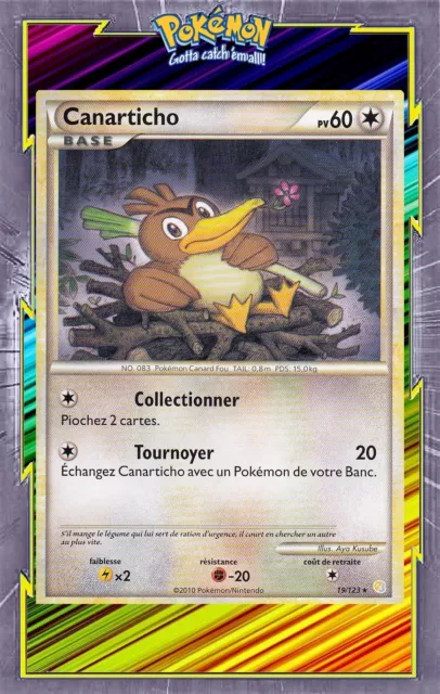 Canarticho - HS:HeartGold SoulSilver - 19/123 - Carte Pokemon Française