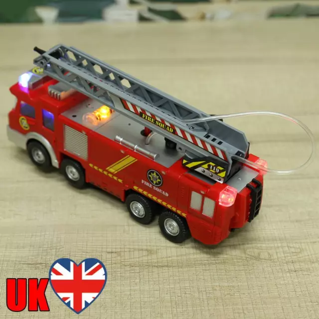 Cars Rotatable Ladder Fire Engine Helicopter Toy for Kids Above 6 Years Old