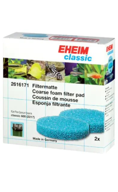 2217 (2pk) Coarse Filter Pad Blue Eheim