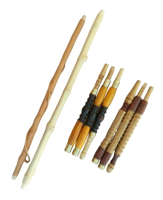 Set di 4 pipe vintage tradizionali marocchine fatte a mano in legno "Sebsi"...