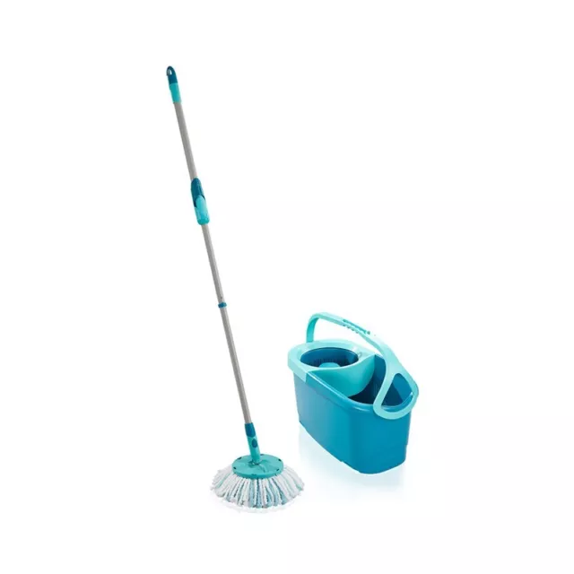 Leifheit Clean Twist Disc Ergo Telescopic Handle Floor Mop and Bucket Set 52101