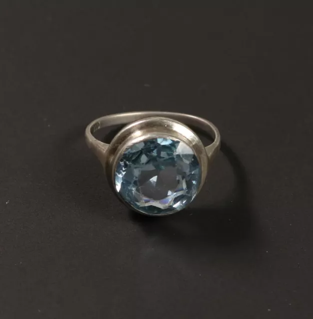 schöner alter Ring mit blauem Stein Schmuck - Silber 800