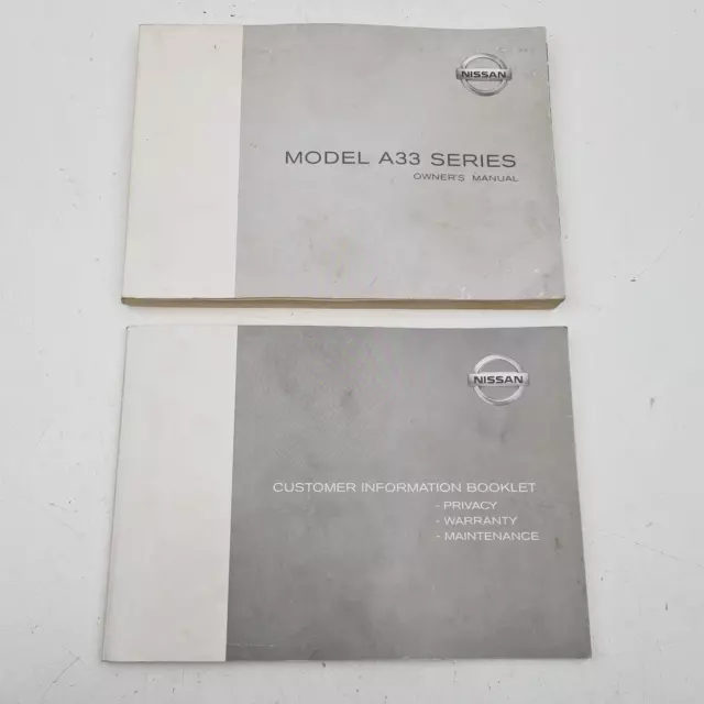 Nissan Maxima Owners Manual A33 12/99-11/03