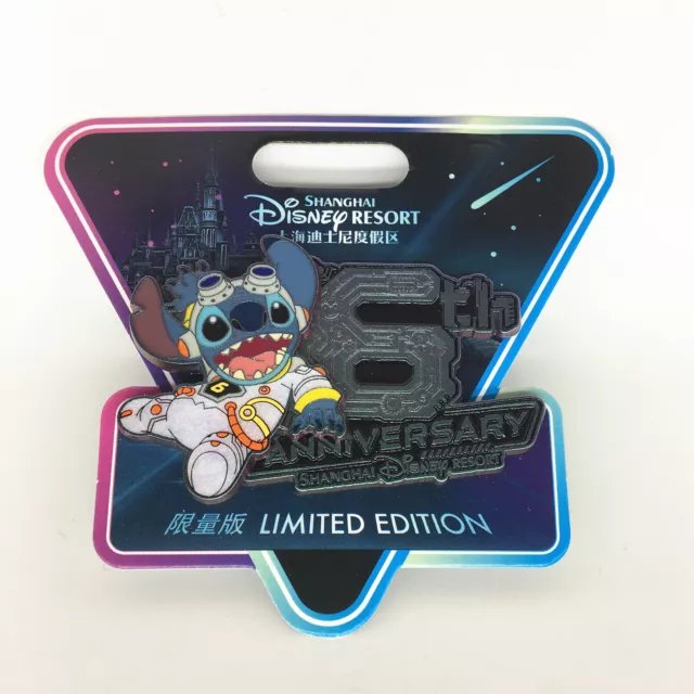 Shanghai Disney Pin SHDL 2022 Resort 6th Anniversary Stitch LE 800 Limited