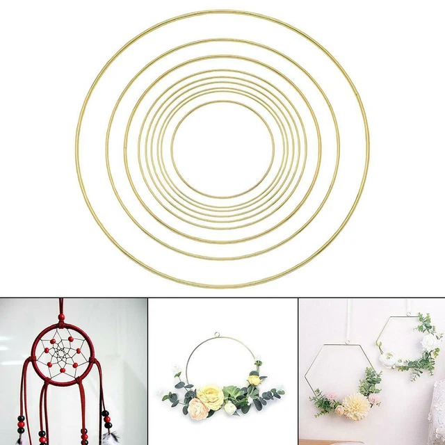 Metallringe Drahtringe zum Basteln, Gold beschichtet, für DIY
