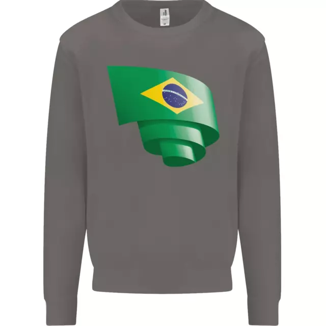 Krause Brasilien Flagge Brasilianischer Tag Fußball Herren Sweatshirt Pulli