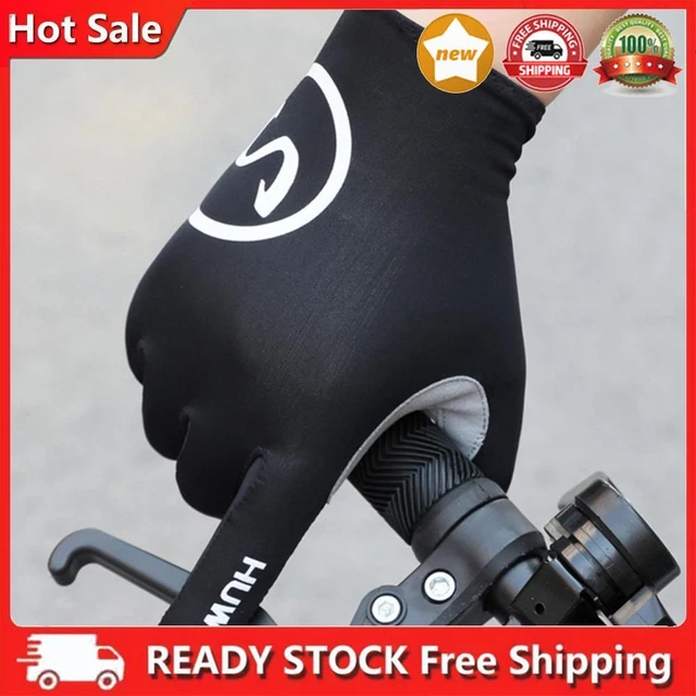 Full finger bicycle gloves non-slip riding gloves for summer sports (Sch