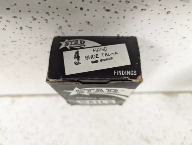 Star Heel Plate Co Company #4 10/16 IN Inch Shoe Boot Tacks Nails 1 OZ Ounce Bag
