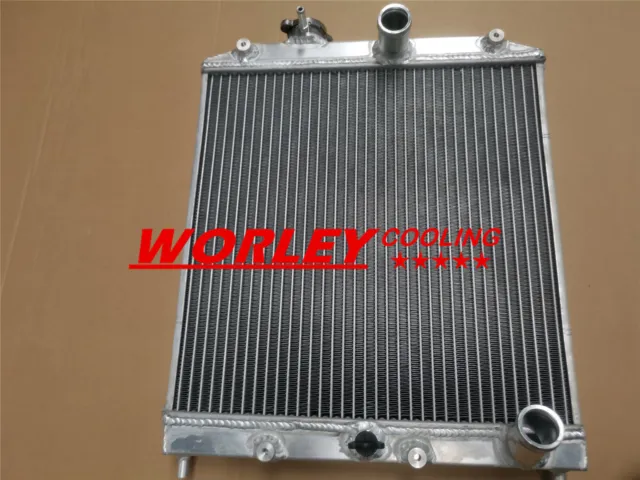 2ROW FOR 1992-2000 Honda Civic EK EG B16 B18 ALUMINUM RADIATOR 32MM IN/OUT PIPE