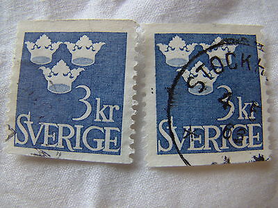 Sweden Stamp 1964 Scott 664 A56  3 kr Set of 2