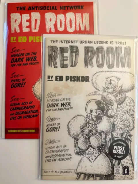 Red Room #1 LOT NM 1st/2nd Print Ed Piskor Controversial Snuff Books (2 Comics!)