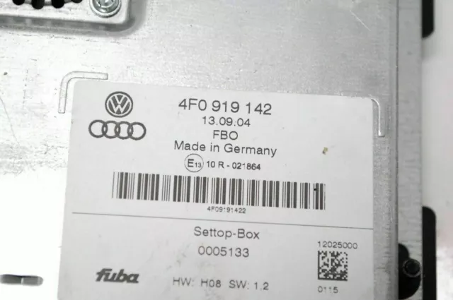 Audi A8 S8 4E D3 A6 4F C6 Q7 Settop Box Centralina Tv Dvb Sintonizzatore 4F0919142 3