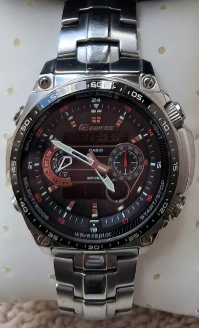 CASIO EDIFICE WATCH Solar Powered 5117 ECW M300 Wave Ceptor Radio Control Time 150.00 PicClick UK