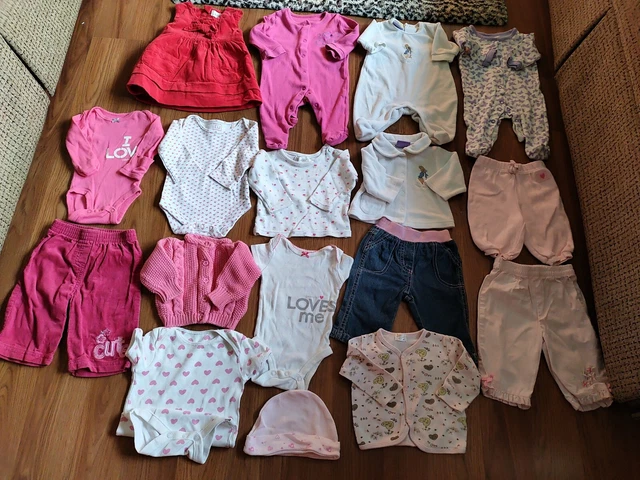 0-3 Month Baby girl Clothes bundle.