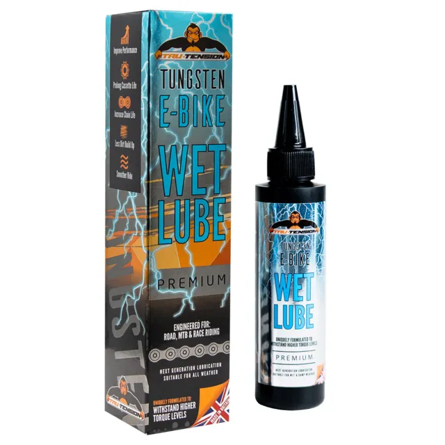Tru-Tension | E-Tungsten Wet Weather Bicycle Lube | EBike Chain Lubricant | 50ml
