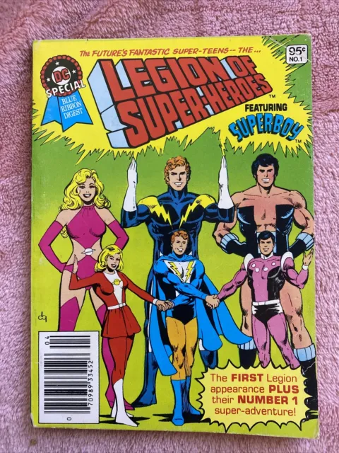 Dc Special Blue Ribbon Digest #1 April 1980 Legion Of Super Heroes Superboy