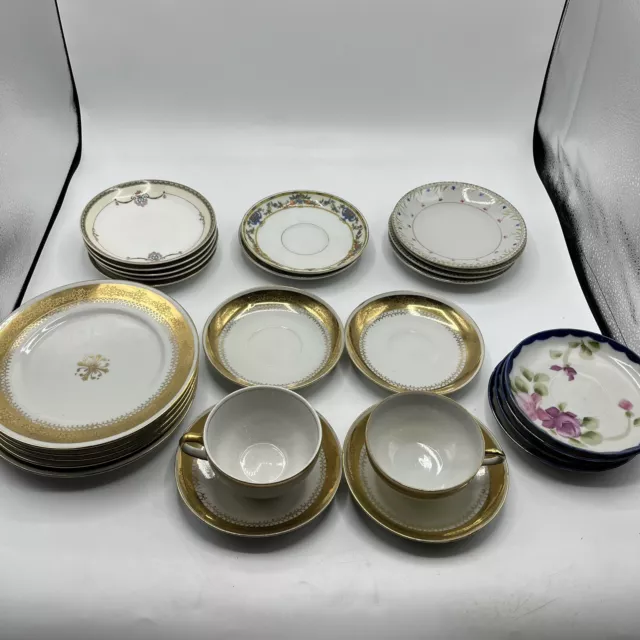 Vintage saucers dessert plates (40 years old or more)  Japanese, Noritake, more!