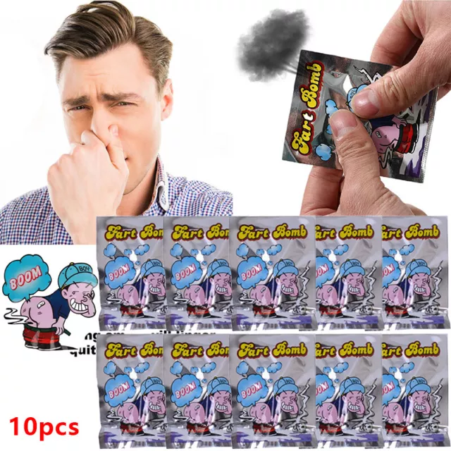 100/10x Stink Bombs Joke Shop Fart Liquid Smell Funny Prank Rotten Eggs Ass Bags