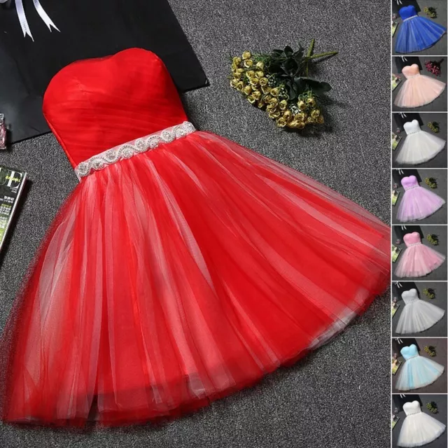 NEW Evening Formal Party Ball Gown Prom Bridesmaid Short Mini Host Dress