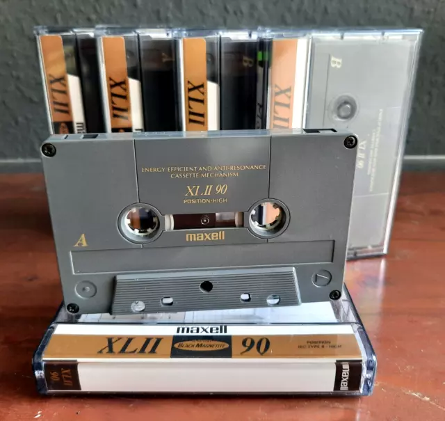 ⭐️5x Maxell XL II 90 Typ 2 Kassetten Audiokassetten Tape / geprüft