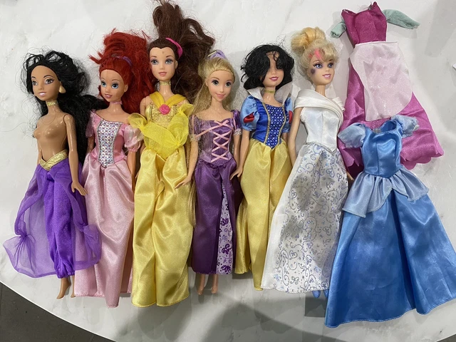 DISNEY PRINCESS BUNDLE Jasmine Ariel Belle Rapunzel Snow White ...