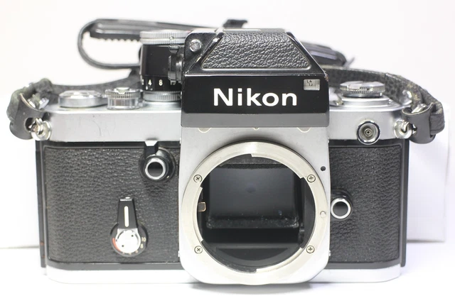AS IS Nikon F2 Photomic Silver SLR Film Camera Body Only Made In Japan