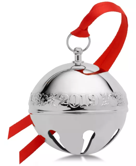 Wallace 2019 Silver Plated Sleigh Bell-25th Anniversary Edition (Holly &